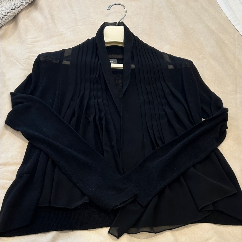 Neiman Marcus Black Knit Cardigan
